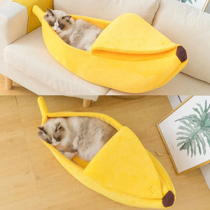 Cama De Em Forma De Banana Para Gatos